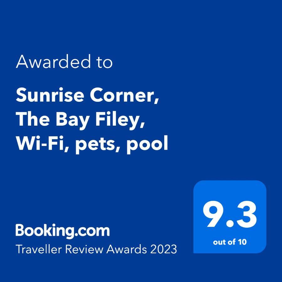Apartmán Sunrise Corner, The Bay Filey, Wi-Fi, Pets, Pool Exteriér fotografie